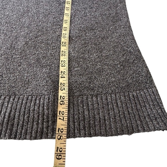 SMARTWOOL RIPPLE RIDGE HALF ZIP CHARCOAL GREY MERINO BLEND SWEATER - Picture 14 of 16